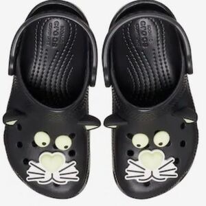 CROCS Shoes Crocs Kids Glow Black Cat Clogs Poshmark